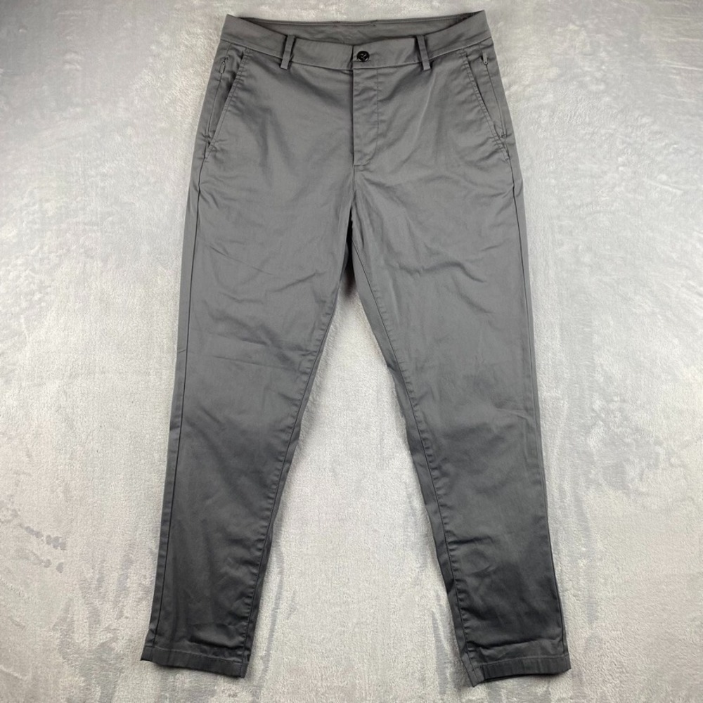 Birddogs Pants Mens 32x30 Gray Golf Nylon Performance Tech Chino Stretch Lined